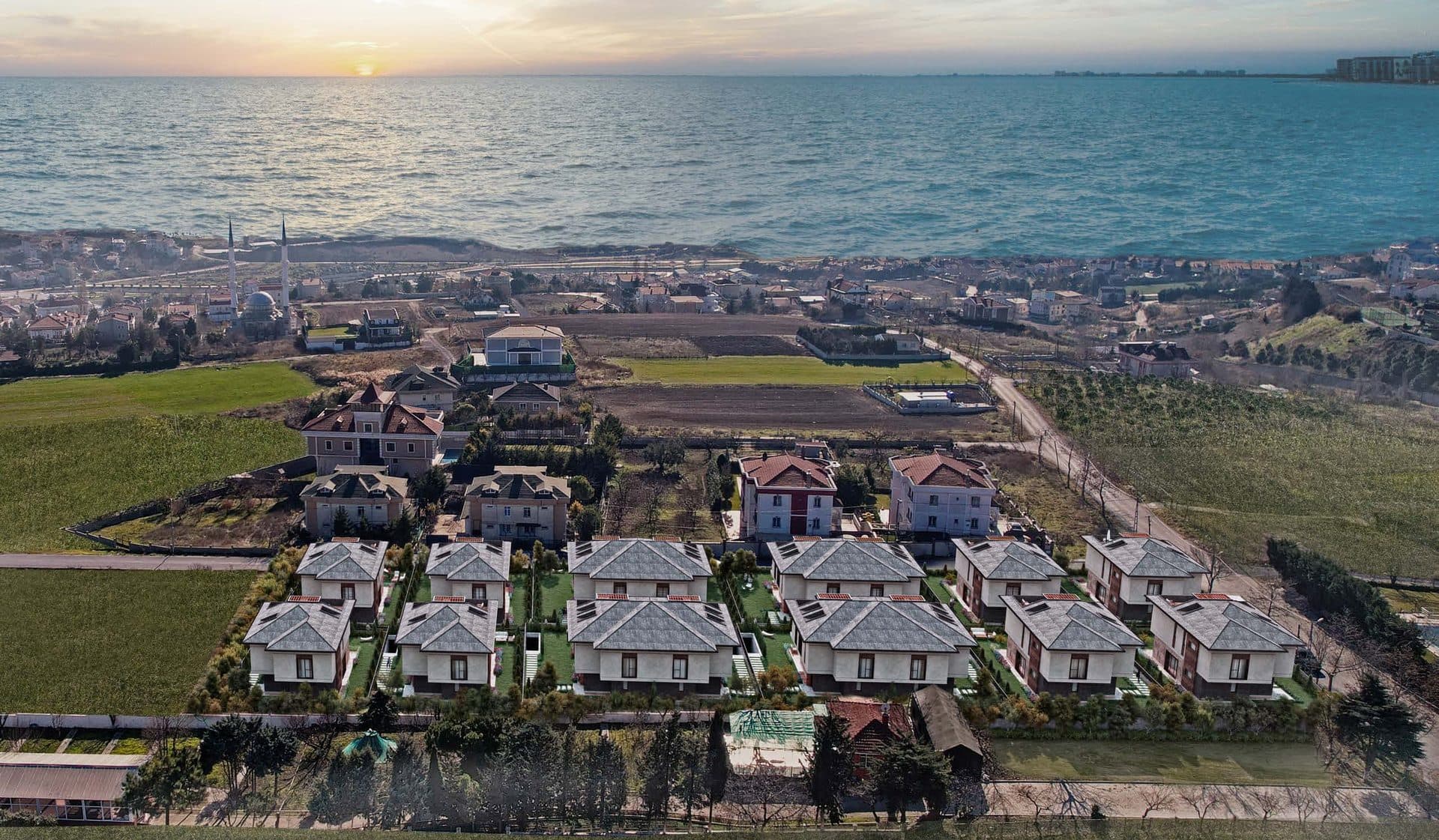 Lotus Manzara Beylikdüzü villas above the Sea of Marmara, Istanbul